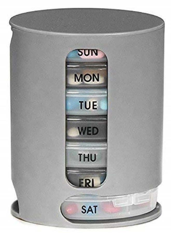 Naivete Pill Pro 7 Day Weekly Tablet Medicine Storage Box With 4 Compartments/Pill Dispenser - Image 1